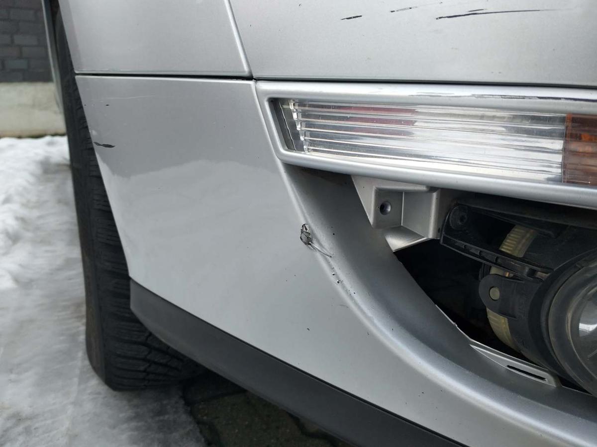 VW Passat 3C original Sto&szlig;stange Stossf&auml;nger vorn LA7W Reflexsilber ohne K&uuml;hlergrill Bj.2006